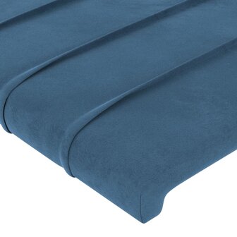 Hoofdbord 80x5x78/88 cm fluweel donkerblauw 4