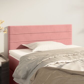 Hoofdbord 80x5x78/88 cm fluweel roze 1