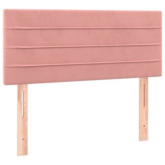 Hoofdbord 80x5x78/88 cm fluweel roze 2