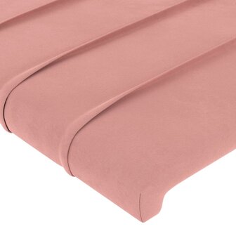 Hoofdbord 80x5x78/88 cm fluweel roze 4