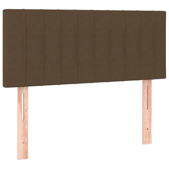 Hoofdbord 80x5x78/88 cm stof donkerbruin 2