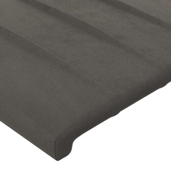 Hoofdbord 80x5x78/88 cm fluweel donkergrijs 4