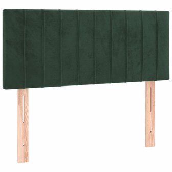 Hoofdbord 80x5x78/88 cm fluweel donkergroen 2