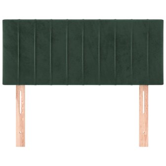 Hoofdbord 80x5x78/88 cm fluweel donkergroen 3
