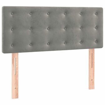 Hoofdbord 80x5x78/88 cm fluweel lichtgrijs 2