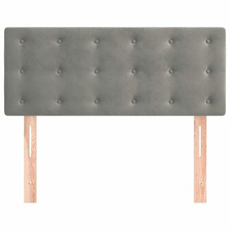 Hoofdbord 80x5x78/88 cm fluweel lichtgrijs 3