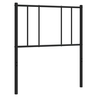 Hoofdbord 90 cm metaal zwart 2