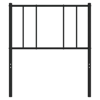 Hoofdbord 90 cm metaal zwart 4