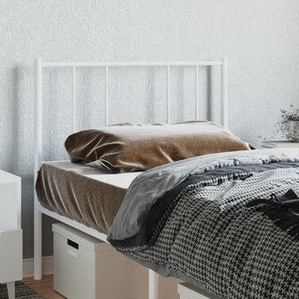 Hoofdbord metaal wit 80 cm 3