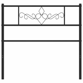 Hoofdbord 107 cm metaal zwart 3