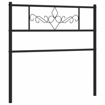 Hoofdbord 107 cm metaal zwart 4