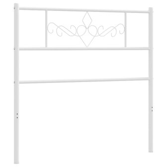 Hoofdbord 75 cm metaal wit 4