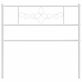 Hoofdbord 100 cm metaal wit 3