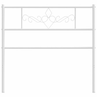 Hoofdbord 107 cm metaal wit 3
