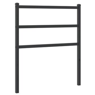 Hoofdbord 80 cm metaal zwart 2