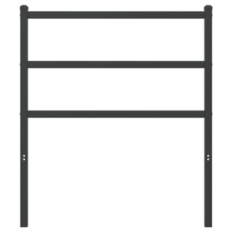 Hoofdbord 80 cm metaal zwart 3