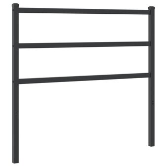 Hoofdbord 100 cm metaal zwart 2