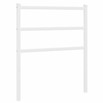 Hoofdbord 75 cm metaal wit 2