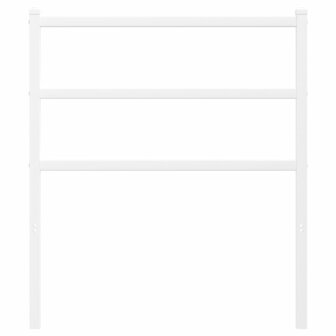 Hoofdbord 75 cm metaal wit 3