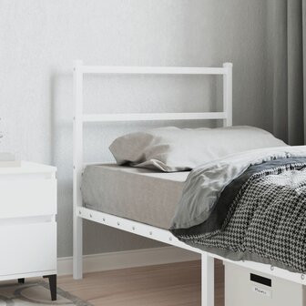 Hoofdbord 80 cm metaal wit 1