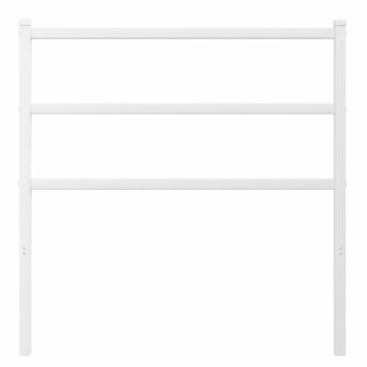 Hoofdbord 90 cm metaal wit 3