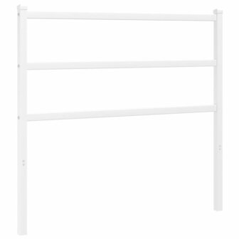 Hoofdbord 100 cm metaal wit 2