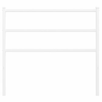 Hoofdbord 100 cm metaal wit 3