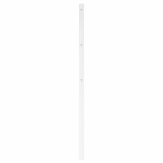Hoofdbord 120 cm metaal wit 4