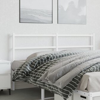 Hoofdbord 150 cm metaal wit 1