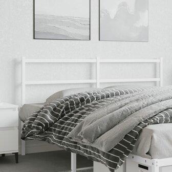 Hoofdbord 160 cm metaal wit 1