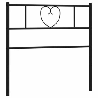 Hoofdbord 75 cm metaal zwart 3