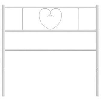 Hoofdbord 75 cm metaal wit 5