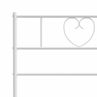 Hoofdbord 75 cm metaal wit 6