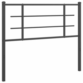 Hoofdbord 107 cm metaal zwart 2