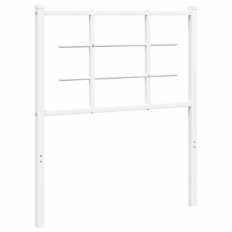 Hoofdbord 75 cm metaal wit 2
