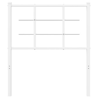 Hoofdbord 75 cm metaal wit 3