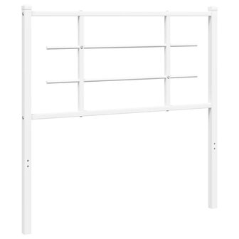 Hoofdbord 100 cm metaal wit 2