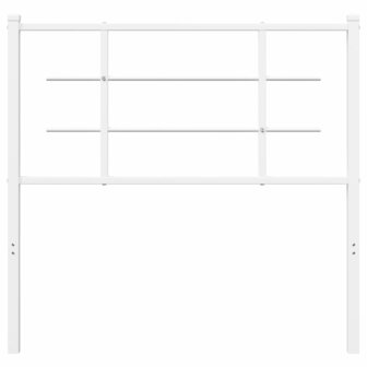 Hoofdbord 100 cm metaal wit 3