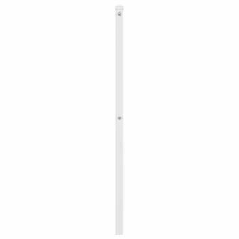 Hoofdbord 100 cm metaal wit 4