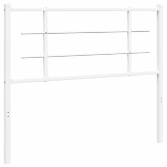 Hoofdbord 107 cm metaal wit 2