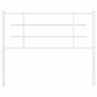 Hoofdbord 107 cm metaal wit 3