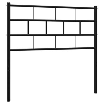 Hoofdbord 75 cm metaal zwart 2