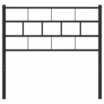 Hoofdbord 75 cm metaal zwart 3