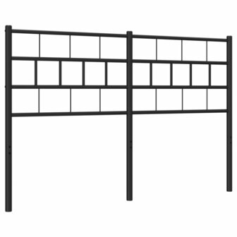 Hoofdbord 120 cm metaal zwart 2