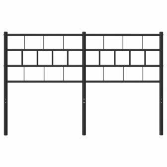 Hoofdbord 120 cm metaal zwart 3