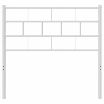 Hoofdbord 75 cm metaal wit 3