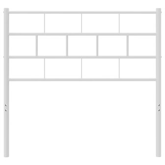 Hoofdbord 80 cm metaal wit 3
