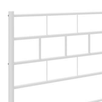 Hoofdbord 80 cm metaal wit 5