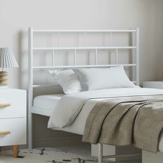 Hoofdbord 100 cm metaal wit 1