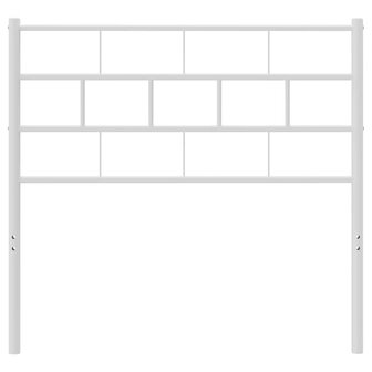 Hoofdbord 100 cm metaal wit 4